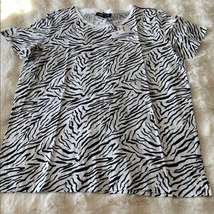 Zebra Print Women's Top